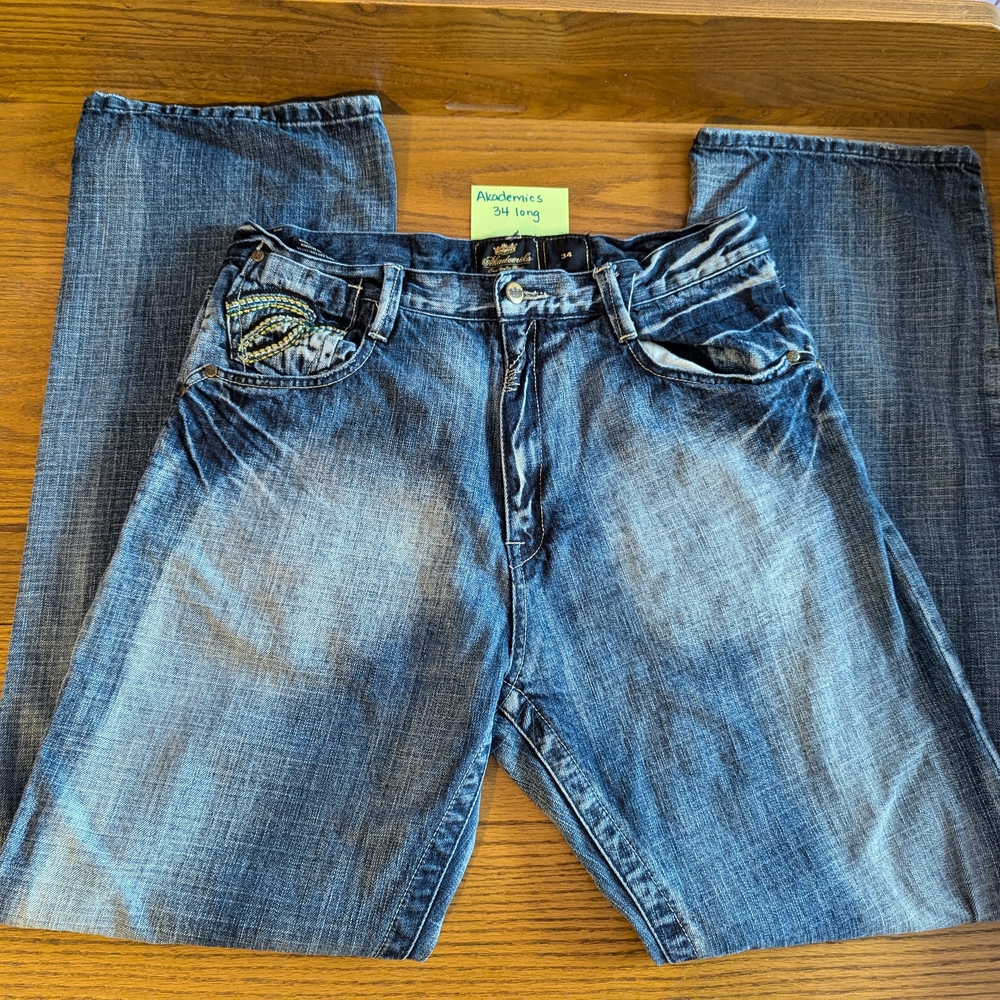 Akademiks Blue Relaxed Jeans
